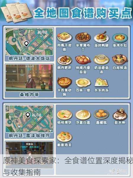 原神美食探索家：全食谱位置深度揭秘与收集指南