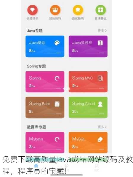 免费下载高质量Java成品网站源码及教程，程序员的宝藏！