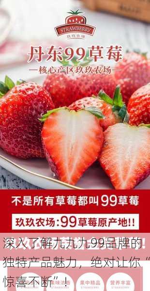 深入了解九九九99品牌的独特产品魅力，绝对让你“惊喜不断”！