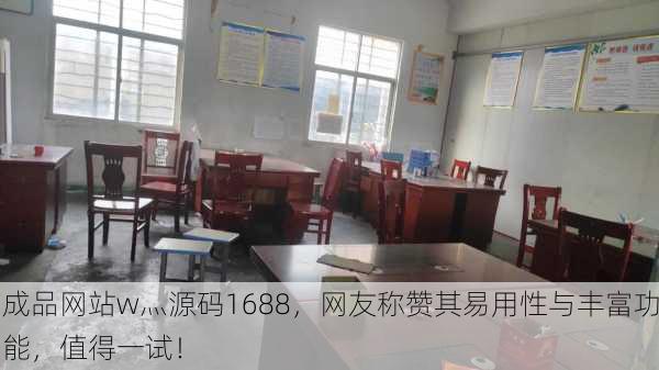 成品网站w灬源码1688，网友称赞其易用性与丰富功能，值得一试！