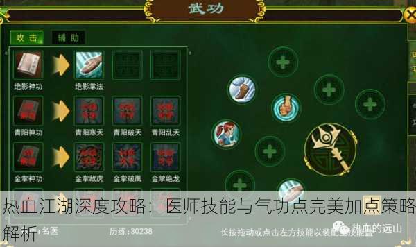 热血江湖深度攻略：医师技能与气功点完美加点策略解析
