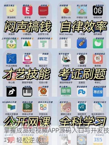掌握成品短视频APP源码入口与开发技巧，轻松逆袭！