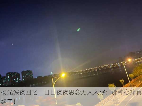 杨光深夜回忆，日日夜夜思念无人入眠：那种心痛真绝了！