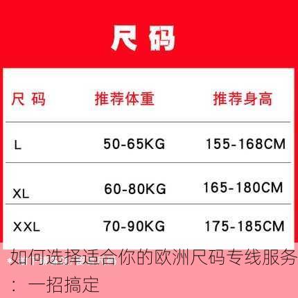 如何选择适合你的欧洲尺码专线服务：一招搞定