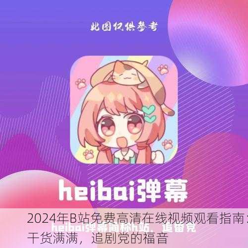 2024年B站免费高清在线视频观看指南：干货满满，追剧党的福音