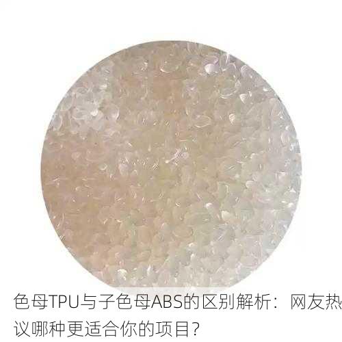 色母TPU与子色母ABS的区别解析：网友热议哪种更适合你的项目？
