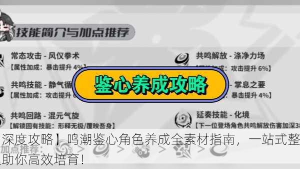 【深度攻略】鸣潮鉴心角色养成全素材指南，一站式整理助你高效培育！