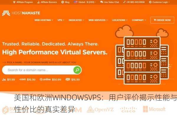 美国和欧洲WINDOWSVPS：用户评价揭示性能与性价比的真实差异