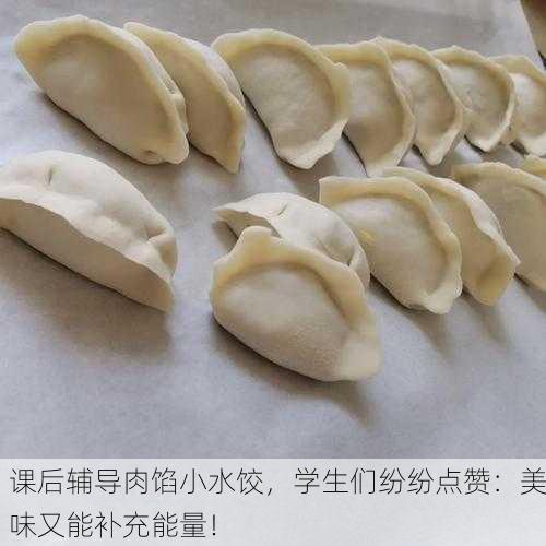课后辅导肉馅小水饺，学生们纷纷点赞：美味又能补充能量！
