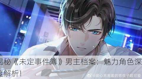 揭秘《未定事件簿》男主档案：魅力角色深度解析！
