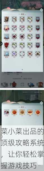 菜小菜出品的顶级攻略系统，让你轻松掌握游戏技巧