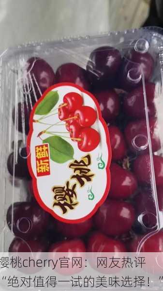 樱桃cherry官网：网友热评“绝对值得一试的美味选择！”