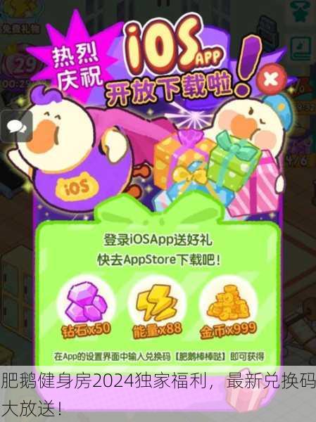 肥鹅健身房2024独家福利，最新兑换码大放送！