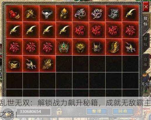 乱世无双：解锁战力飙升秘籍，成就无敌霸主之路！