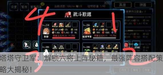 塔塔守卫军：解锁六将上阵秘籍，最强阵容搭配策略大揭秘！