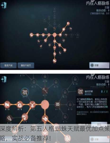 深度解析：第五人格蜘蛛天赋最优加点策略，实战必备推荐！
