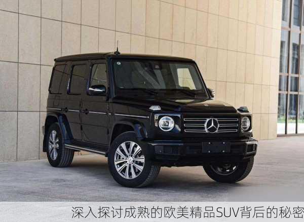 深入探讨成熟的欧美精品SUV背后的秘密