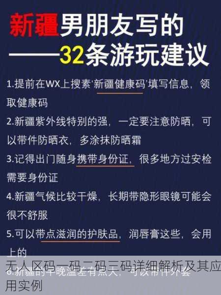 无人区码一码二码三码详细解析及其应用实例