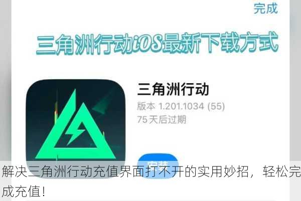 解决三角洲行动充值界面打不开的实用妙招，轻松完成充值！
