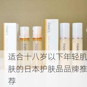 适合十八岁以下年轻肌肤的日本护肤品品牌推荐