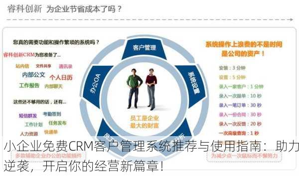 小企业免费CRM客户管理系统推荐与使用指南：助力逆袭，开启你的经营新篇章！