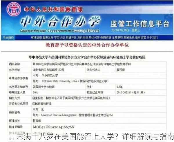 未满十八岁在美国能否上大学？详细解读与指南