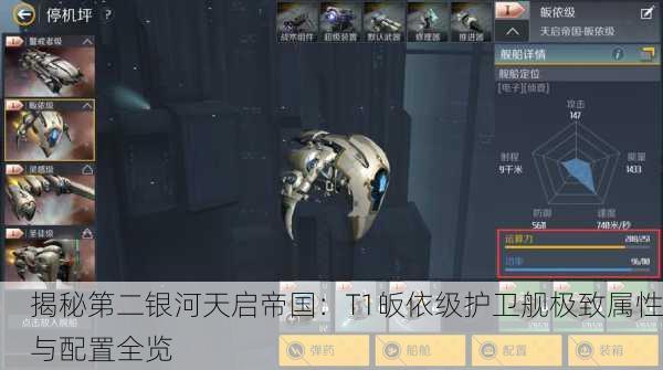 揭秘第二银河天启帝国：T1皈依级护卫舰极致属性与配置全览