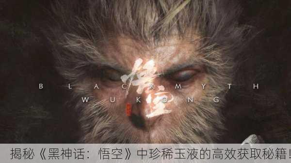 揭秘《黑神话：悟空》中珍稀玉液的高效获取秘籍！