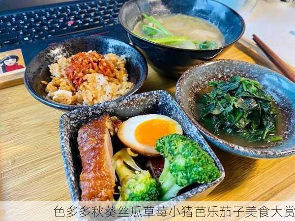 色多多秋葵丝瓜草莓小猪芭乐茄子美食大赏