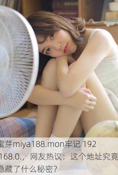 蜜芽miya188.mon牢记 192.168.0.，网友热议：这个地址究竟隐藏了什么秘密？