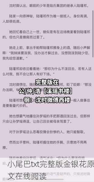 小尾巴txt完整版金银花原文在线阅读