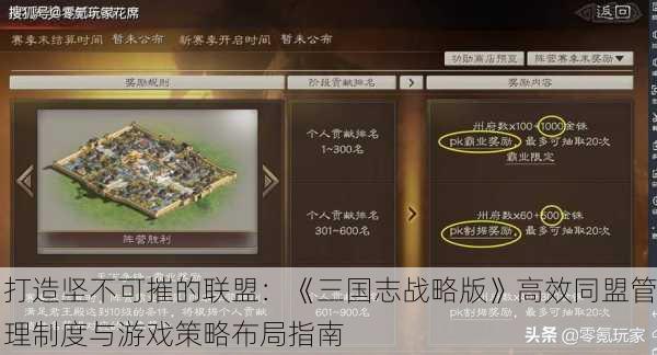 打造坚不可摧的联盟：《三国志战略版》高效同盟管理制度与游戏策略布局指南