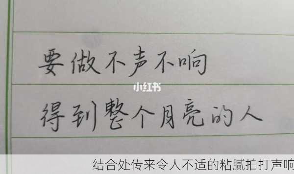 结合处传来令人不适的粘腻拍打声响