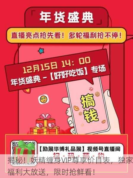 揭秘！妖精缠身VIP尊享价目表，独家福利大放送，限时抢鲜看！