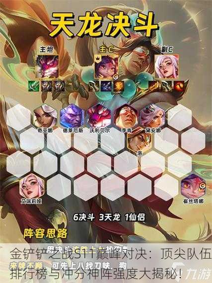 金铲铲之战S11巅峰对决：顶尖队伍排行榜与冲分神阵强度大揭秘！
