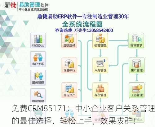 免费CRM85171：中小企业客户关系管理的最佳选择，轻松上手，效果拔群！