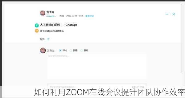 如何利用ZOOM在线会议提升团队协作效率