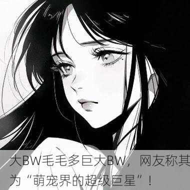 大BW毛毛多巨大BW，网友称其为“萌宠界的超级巨星”！
