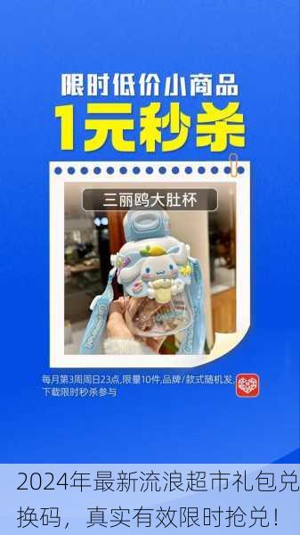 2024年最新流浪超市礼包兑换码，真实有效限时抢兑！