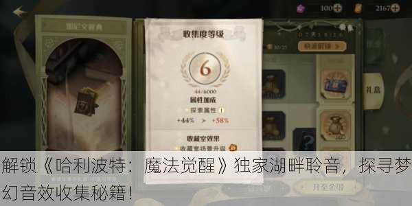 解锁《哈利波特：魔法觉醒》独家湖畔聆音，探寻梦幻音效收集秘籍！