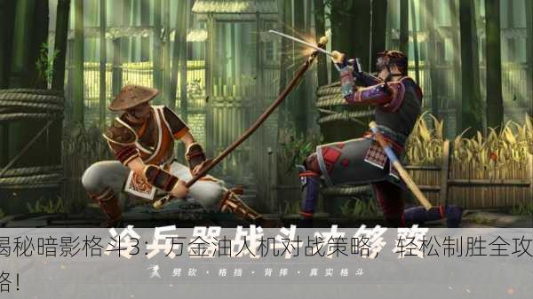 揭秘暗影格斗3：万金油人机对战策略，轻松制胜全攻略！