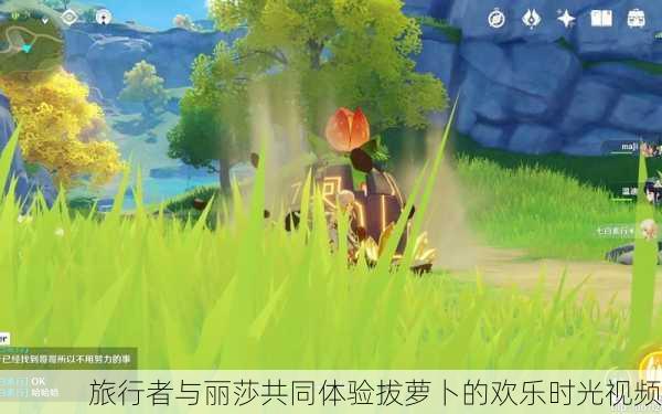 旅行者与丽莎共同体验拔萝卜的欢乐时光视频