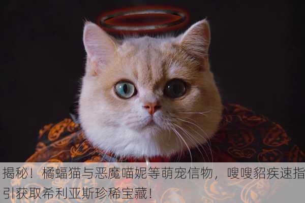 揭秘！橘蝠猫与恶魔喵妮等萌宠信物，嗖嗖貂疾速指引获取希利亚斯珍稀宝藏！