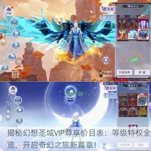 揭秘幻想圣域VIP尊享价目表：等级特权全览，开启奇幻之旅新篇章！