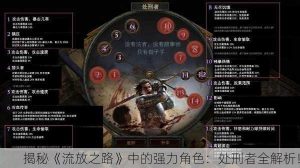 揭秘《流放之路》中的强力角色：处刑者全解析！