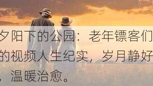 夕阳下的公园：老年镖客们的视频人生纪实，岁月静好，温暖治愈。