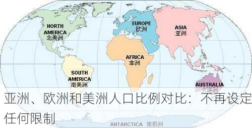 亚洲、欧洲和美洲人口比例对比：不再设定任何限制