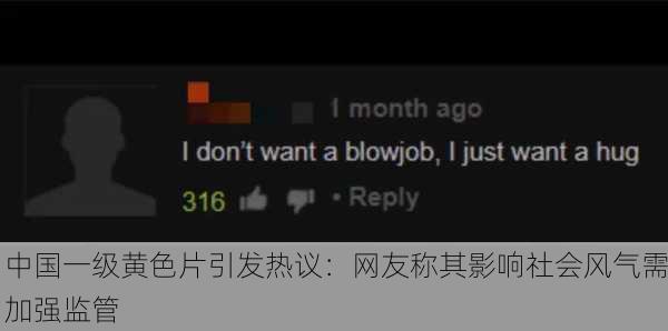 中国一级黄色片引发热议：网友称其影响社会风气需加强监管