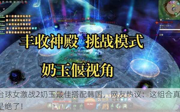 台球女激战2奶玉最佳搭配韩国，网友热议：这组合真是绝了！