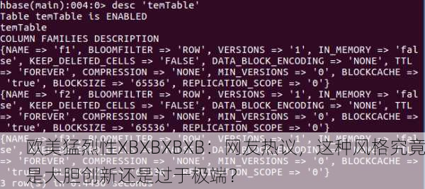 欧美猛烈性XBXBXBXB：网友热议，这种风格究竟是大胆创新还是过于极端？